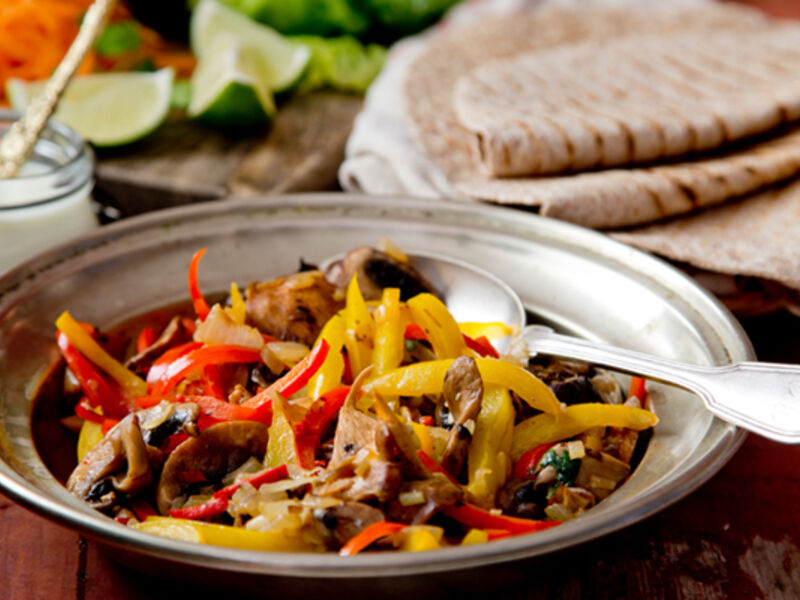Rockin veggie fajitas recipe