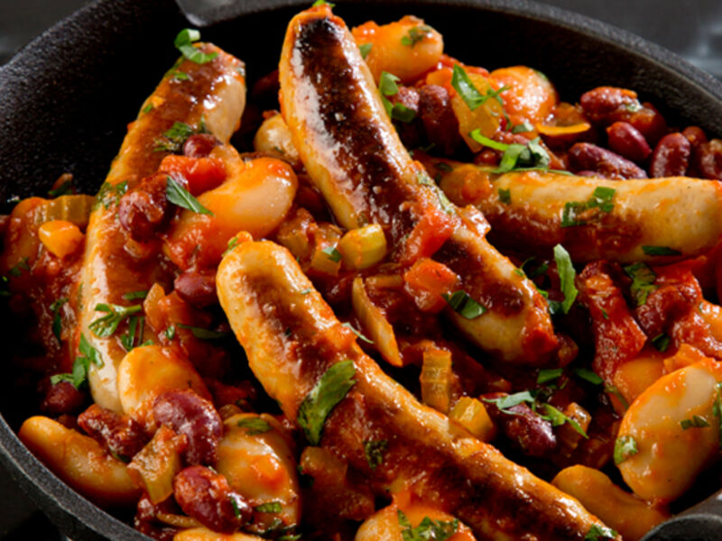 Sausage bean breakfast casserole
