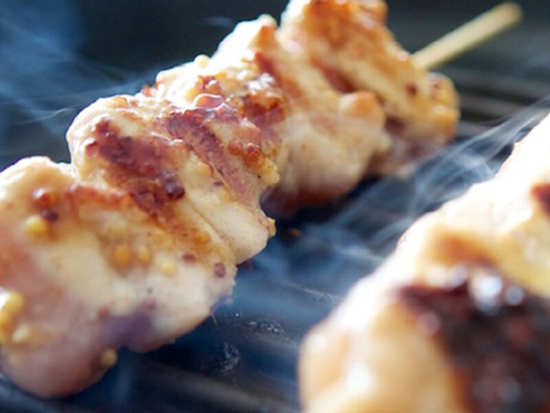 Sticky chicken skewers recipe