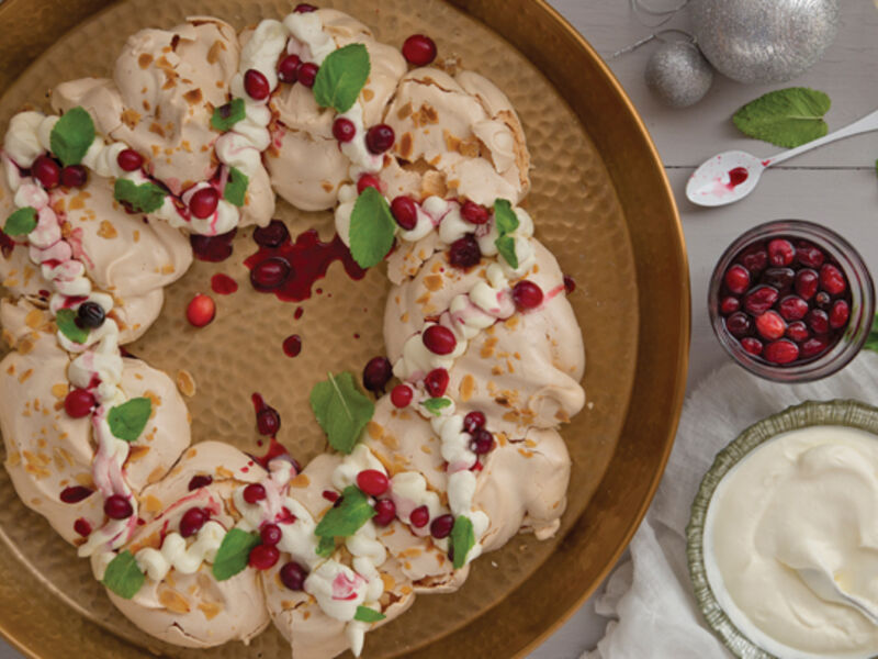 Almond Meringue Wreath
