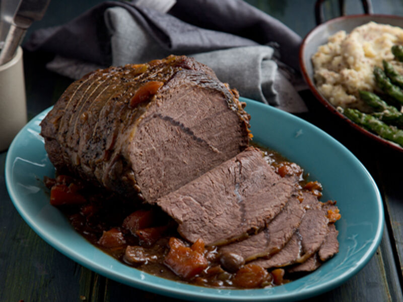 Slow cooked beef mustar mash recipe