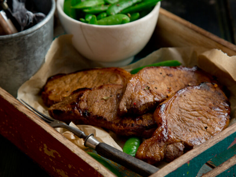 Spicy marinated pork chops recipe