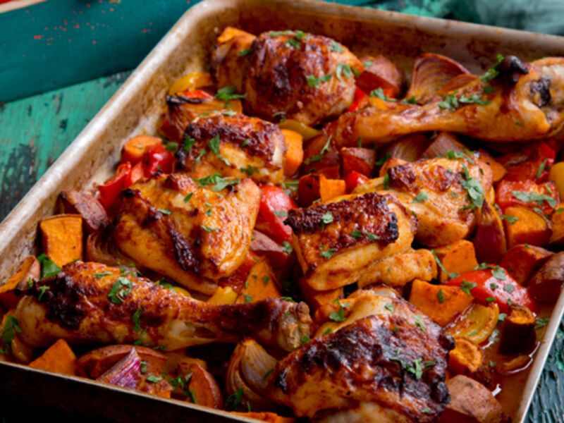 Sweet smokey roast chicken recipe
