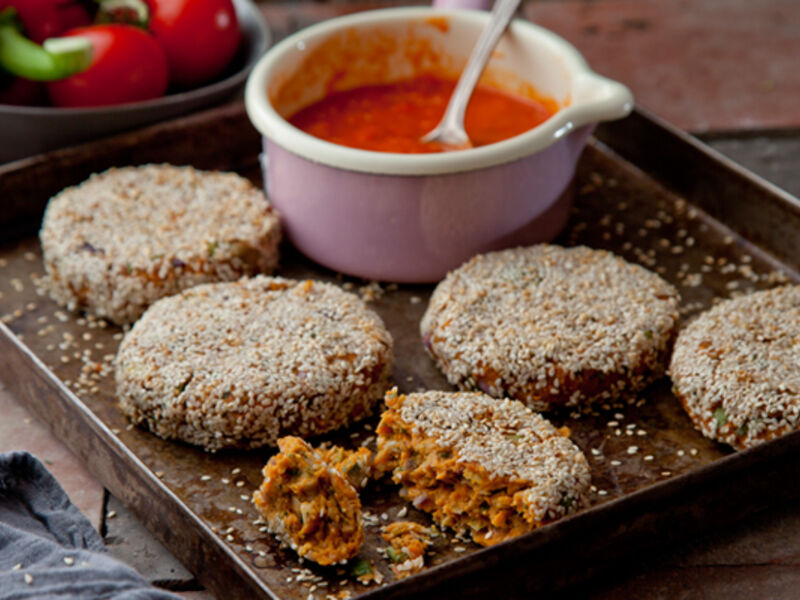 Sweet potato falafel cakes recipe