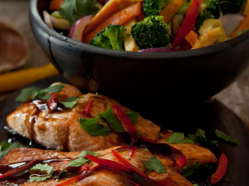 Terriyaki salmon recipe