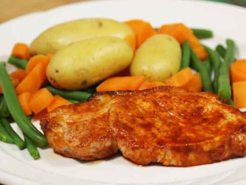 Smokey pork chops recipe