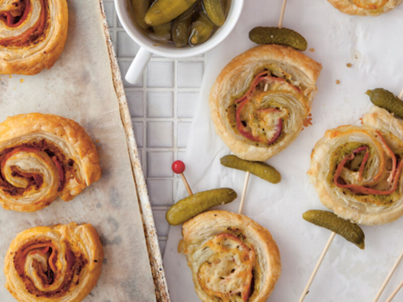 Deli savoury pin wheels