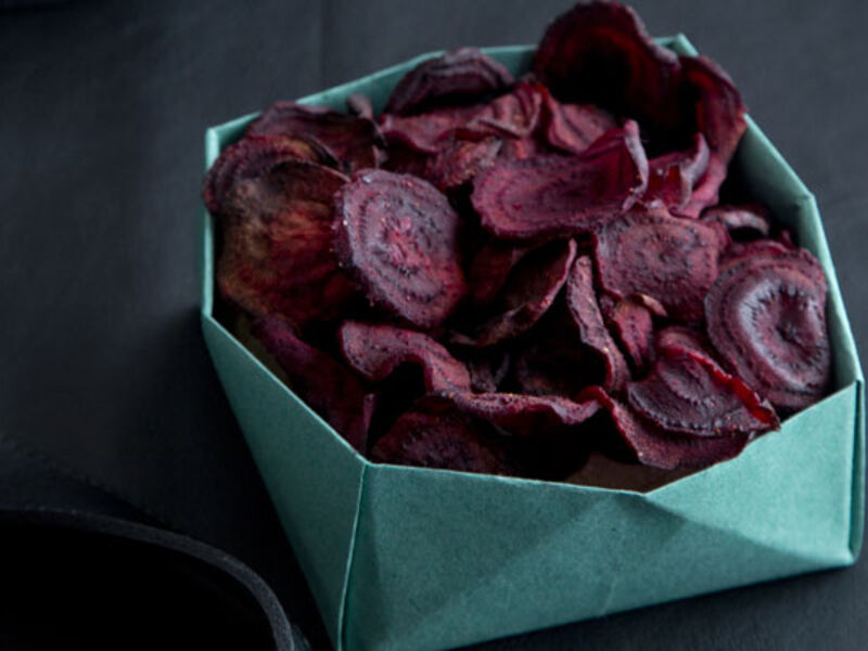 Beetroot and Coriander Crisps