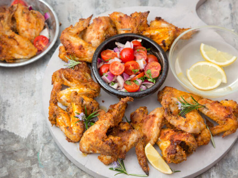 Summery Crispy Chicken Wings