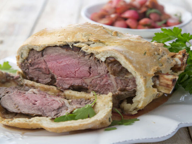 Salt and Herb Crusted Rib of Beef