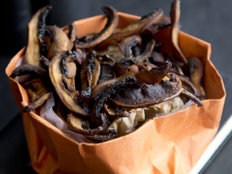 Garlic Mushroom Crisps
