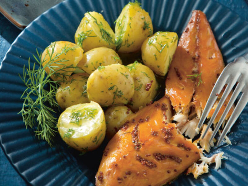 Warm Smoked Mackerel with Baby Potatoes