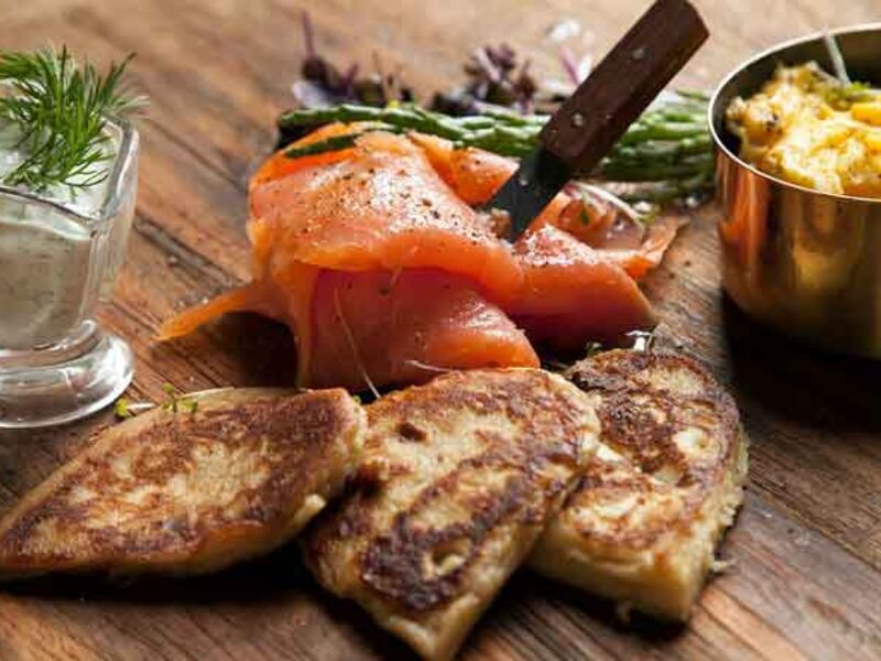 Salmon blini recipe