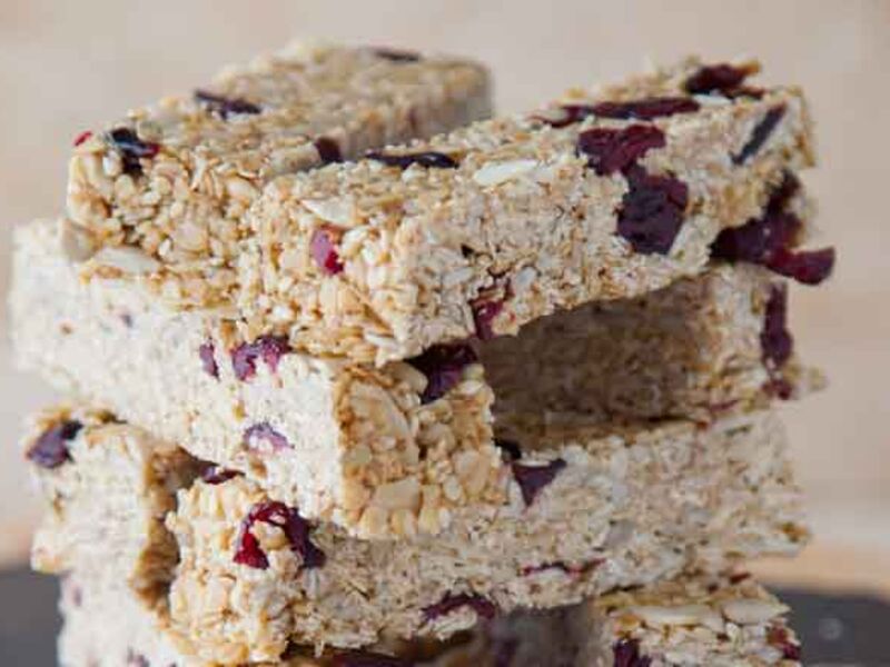 Cranberry and almond bars