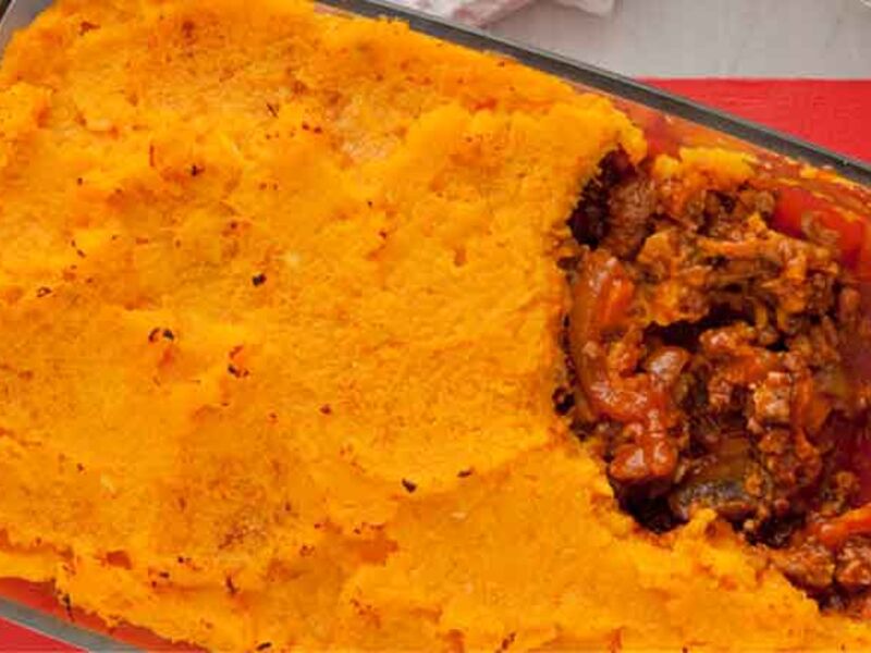 Sweet potato shepherds pie