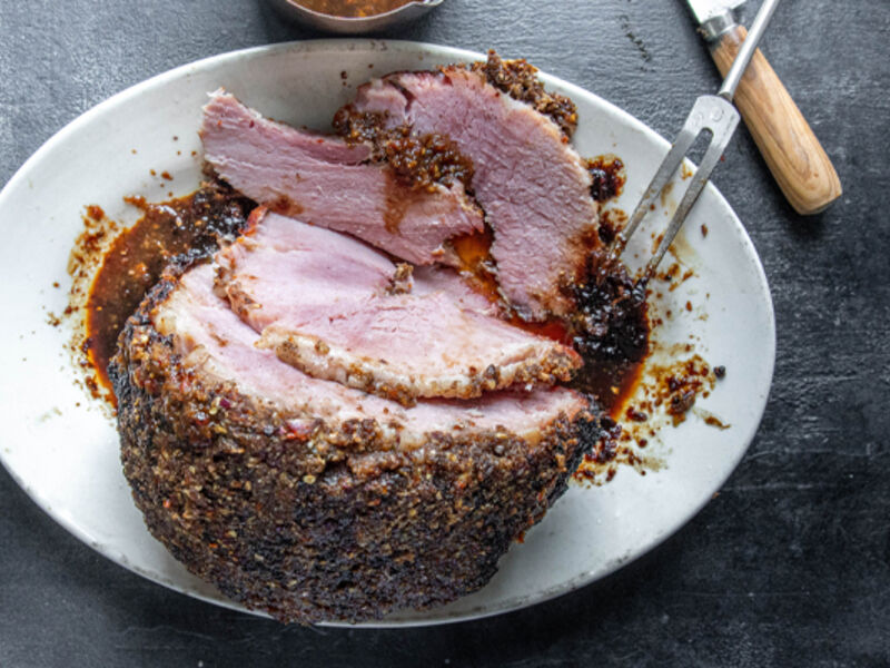Whiskey glazed ham recipe