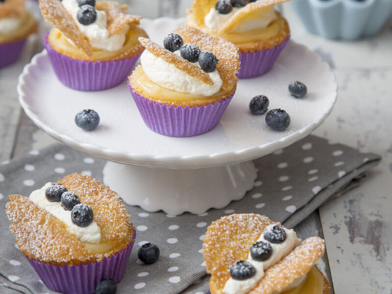 Lemon curd fairycakes recipe