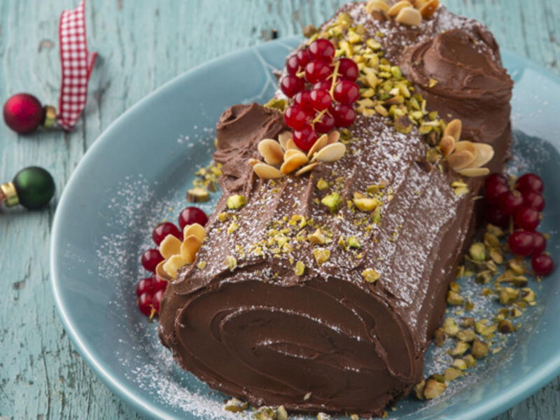 Bûche de Noël French Christmas cake