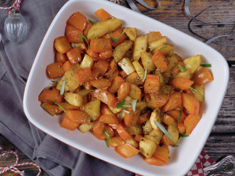 Roasted carrots and parsnips