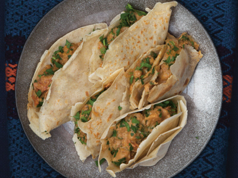 Almond butternut squash galettes