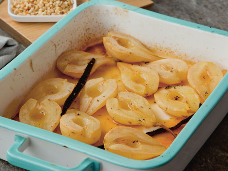 Baked pears
