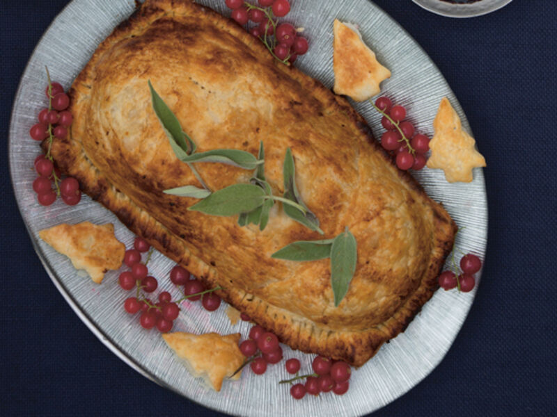 Chestnut root veg wellington