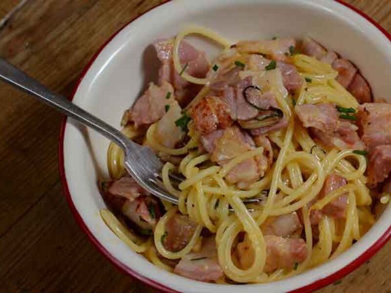 Spaghetti carbonara recipe