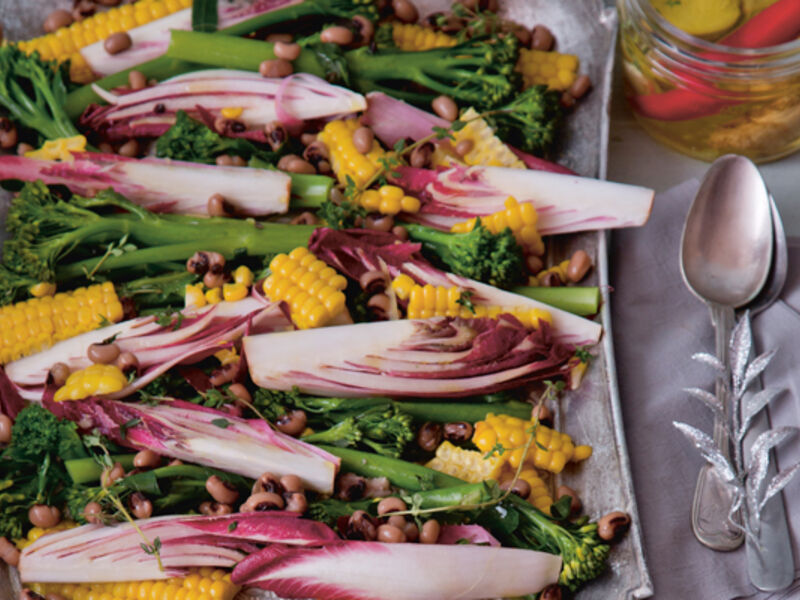 Endive broccoli salad