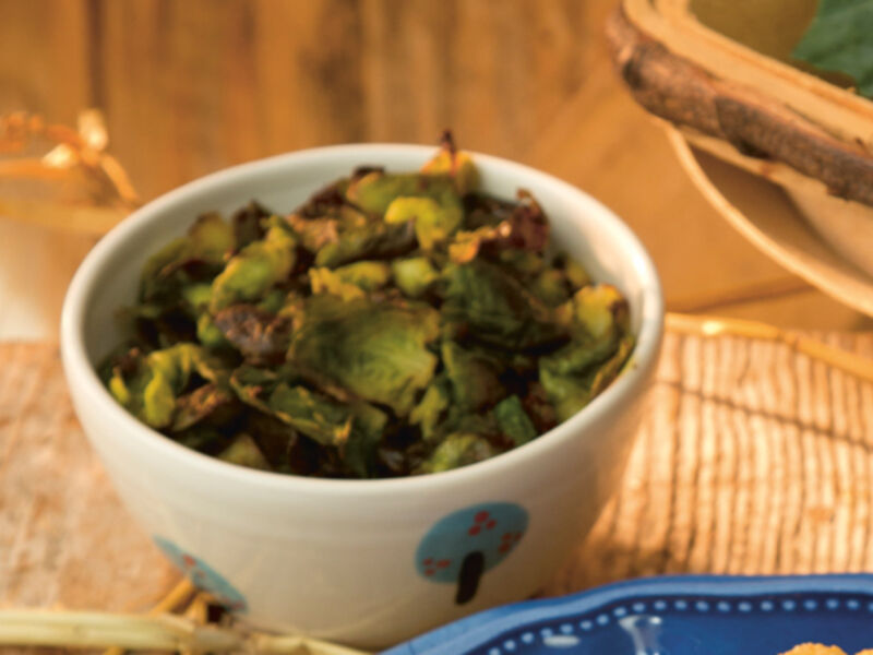 Happy pear spicy brussel sprout crisps