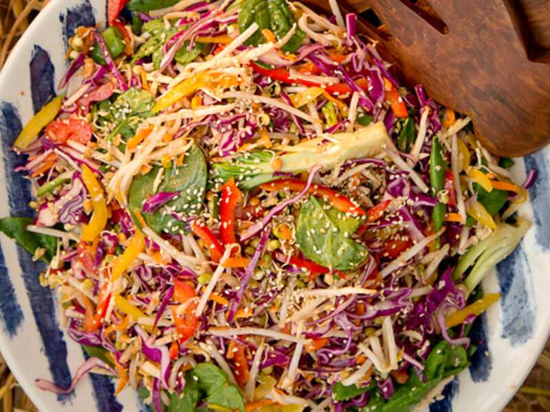 Hapy pear asian style autumn slaw