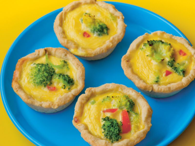 Mini broccoli quiches