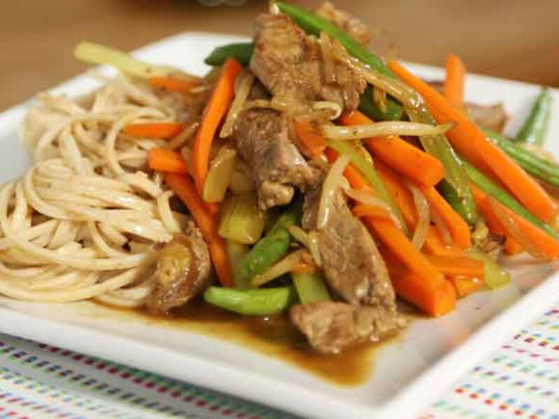 Beef lo mein recipe