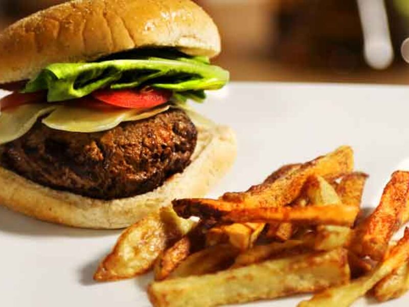 Cheeseburger and fries recipe