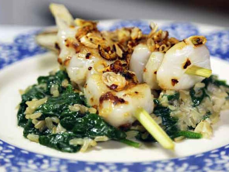 White fish with coconut rice recipe