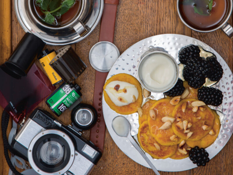 Spiced pumpkin placki