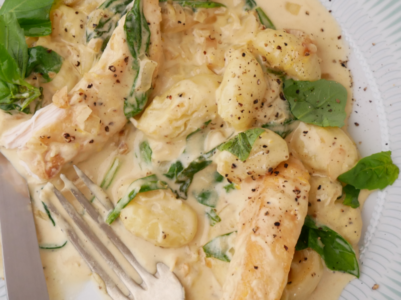 Summer Creamy Lemon Chicken Gnocchi1