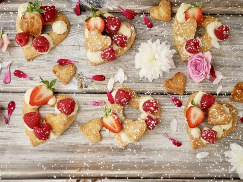 Valentine  mother day heart Shortbread Biscuit1