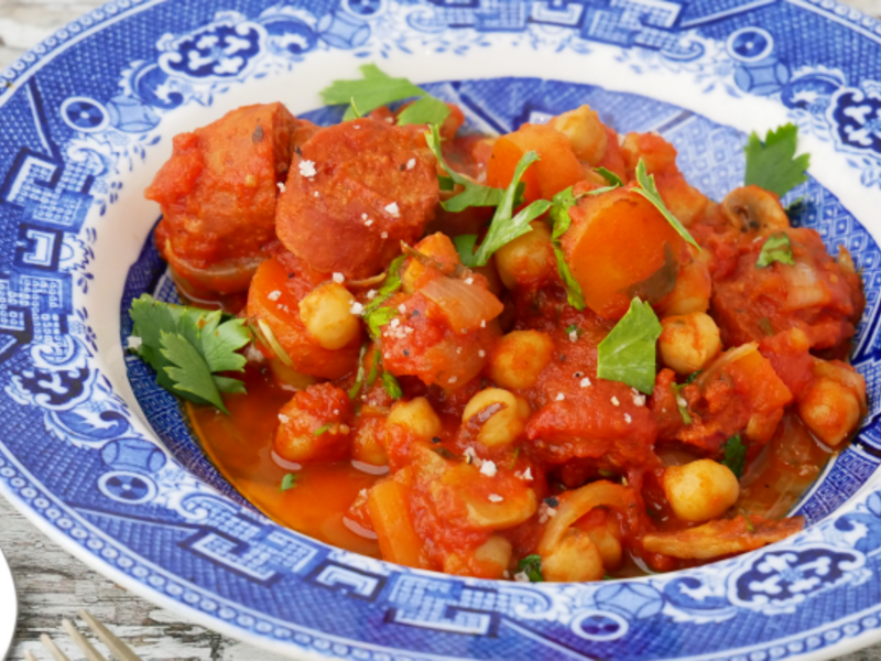 Chorizo and Chickpeas Stew2