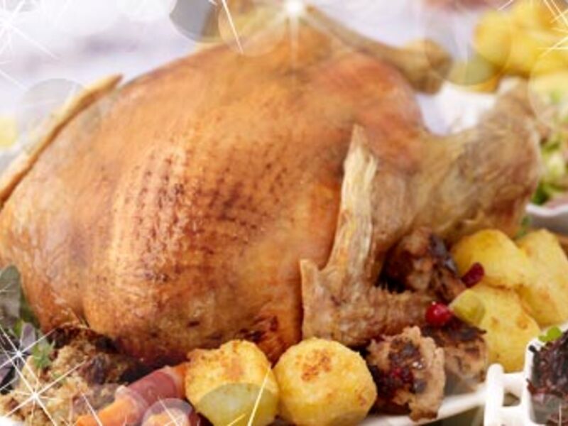 Christmas Turkey with Almond and Sage Stuffing