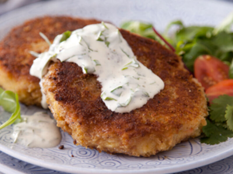 Salmon Fishcakes with Ginger and Coriander Dip