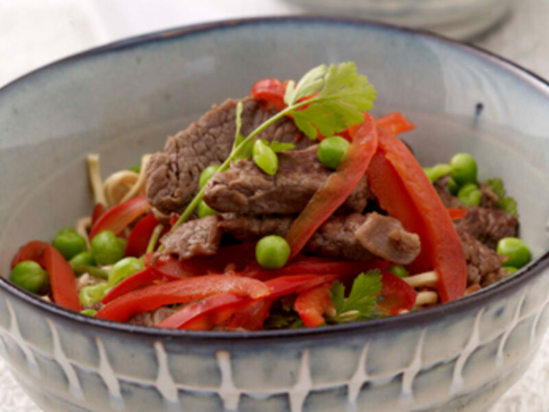 Beef & Vegetables with Noodles