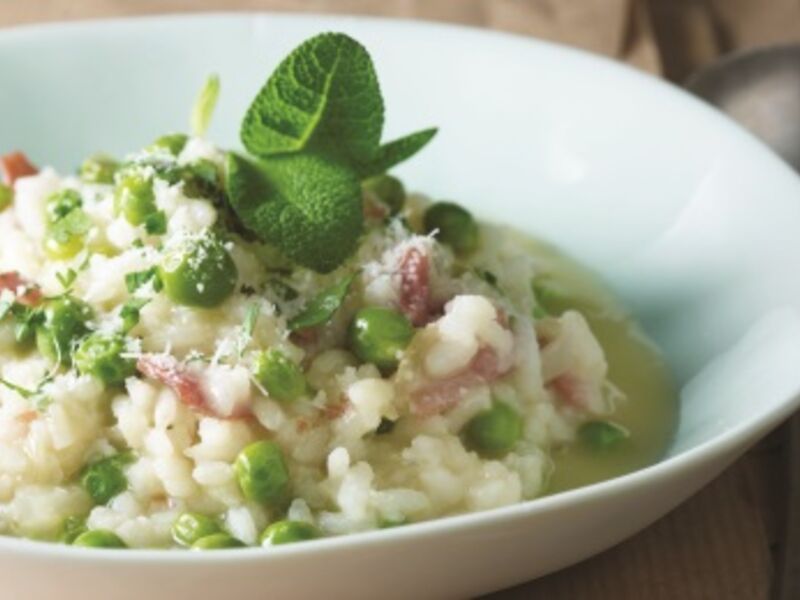 Garden Pea and Mint Risotto