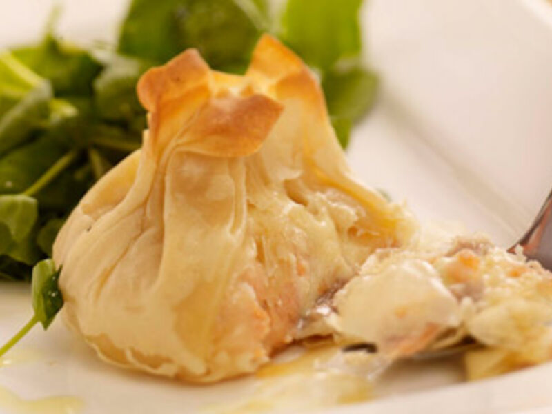 Smoked Salmon and Filo Parcels