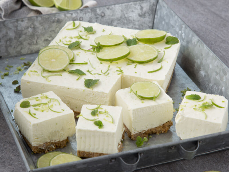Key lime frozen cheesecake
